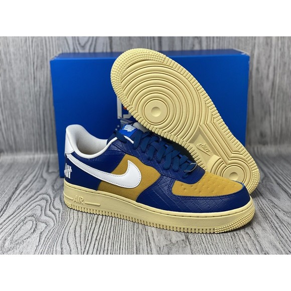 undefeated 5 on it blue yellow croc